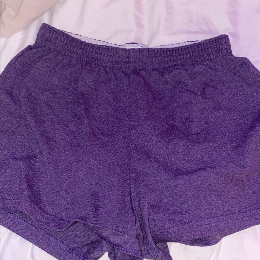 purple soffe athletic shorts